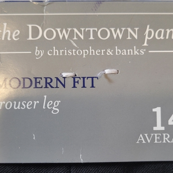 Black Slacks Christopher & Banks NWT Size 14 - Picture 4 of 7